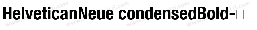 HelveticanNeue condensedBold字体转换